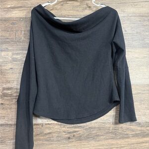 We The Free Black Off-Shoulder Blouse